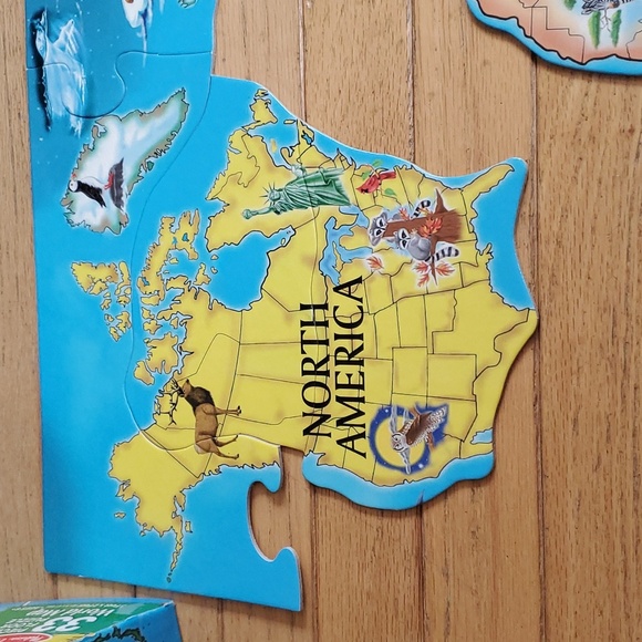 World map 33 piece floor puzzle - Picture 2 of 8